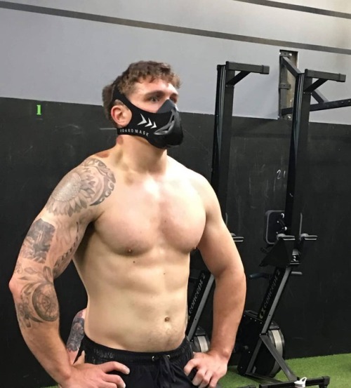 sexy man in mask hunk